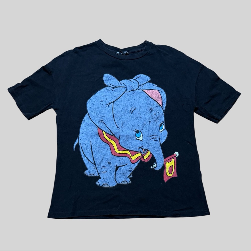 Zara Disney Classics Dumbo Black T-Shirt
